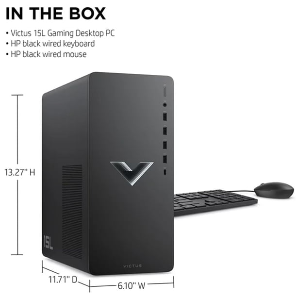 【ベアボーン】HP デスクトップPC TPC-F124-MT HP VICTUS TPC-F124-MT Desktop, AMD Ryzen 5 5600G, 8GB RAM, 512GB