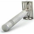 thumbnail image 4 of Long Handled Butterfly Open Safety Razor For Men Women + 5 Shaving Blades, 4 of 6