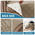 thumbnail image 5 of H.VERSAILTEX Non-Slip Slipcover Machine Washable Chair Cover Diamond Pattern Furniture Protector Reversible Stain Pet-friendly , Taupe, 5 of 6