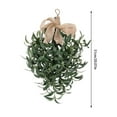 thumbnail image 3 of Decoración de guirnalda colgante de gota de agua de oliva falsa | Corona realista de primavera verano | Decoración duradera de ventanas de pared para el hogar | Diseño versátil para sala de estar y, 3 of 6