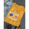 thumbnail image 3 of All American Teacher. T-Shirt Women -Image by Shutterstock, Female Medium, 3 of 4