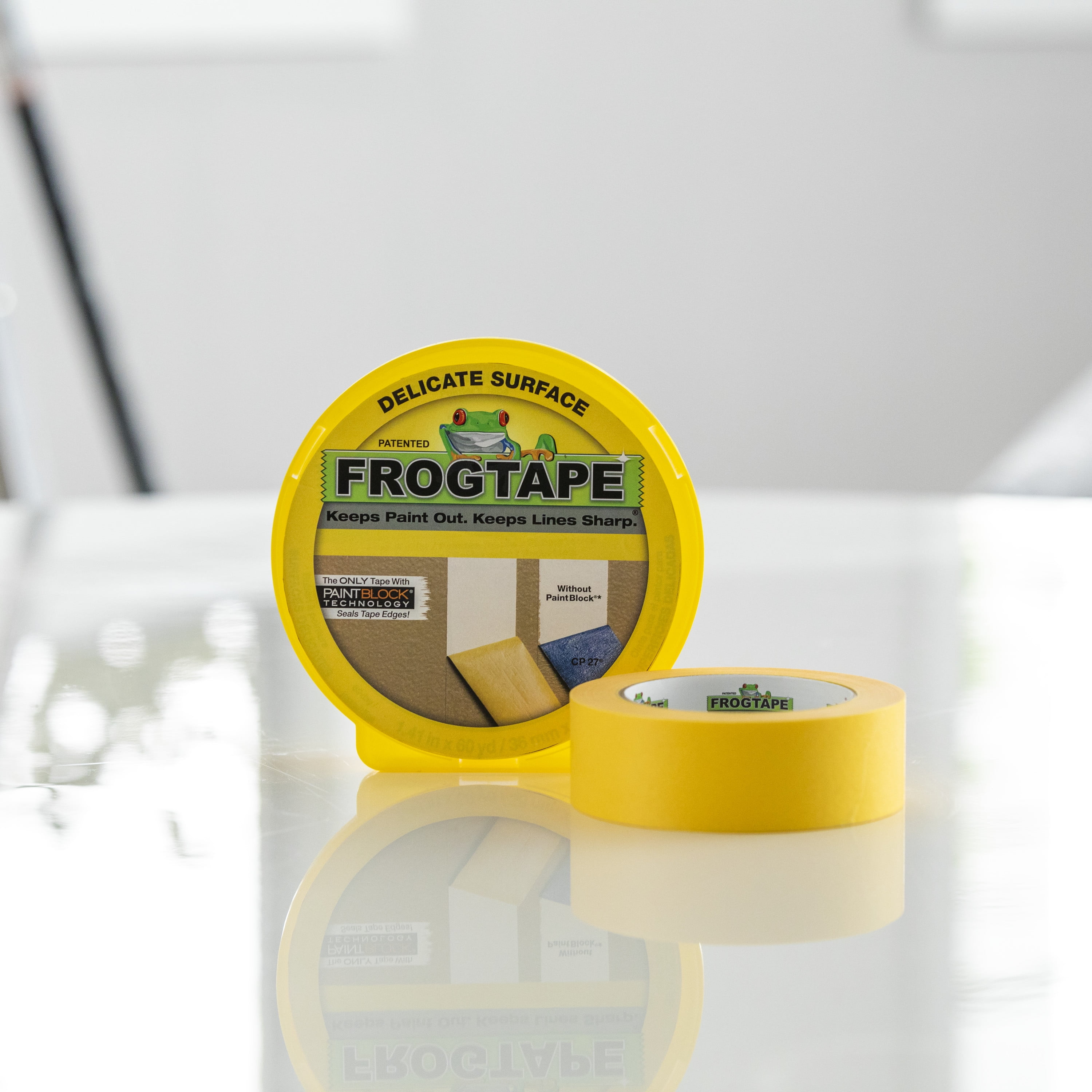 Lot Of 24 Rolls 2 X60 Yrds Fine Edge Yellow Painters Masking Tape