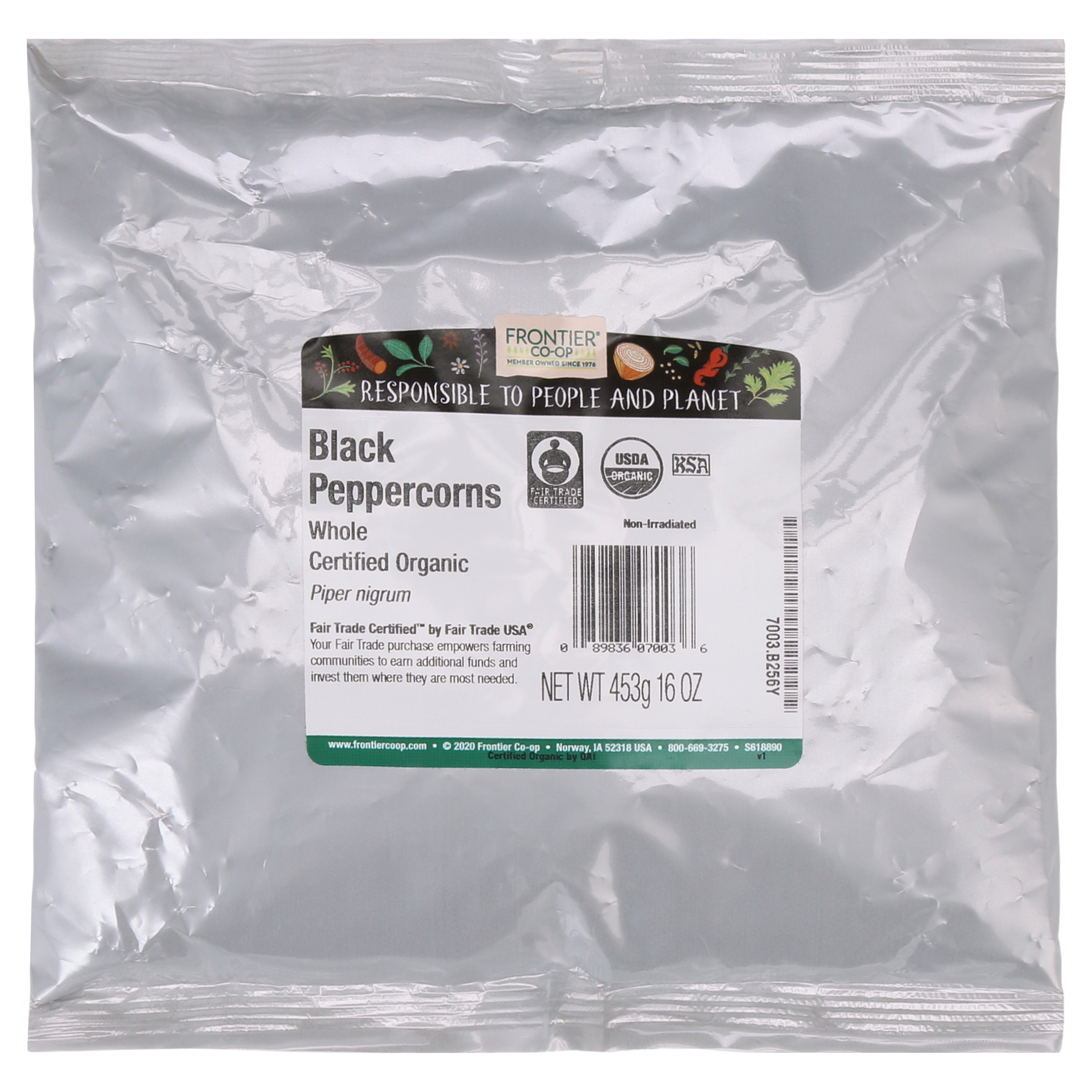 Frontier Co-op Whole Black Peppercorns, Spices, 16 oz. - image 4 of 7