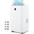 thumbnail image 1 of YUSAZENS 14000 BTU 3-in-1 Portable Air Conditioner Cooler Dehumidifier Fan Cools 850 Sq Ft Quiet 51dB Compact Easy Move AC Bedroom Camping Office, 1 of 6
