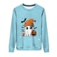 thumbnail image 4 of Heisall Womens Hoodies Halloween-themed Sparkling Print Round Neck Long Sleeve Fleece-lined Casual Sporty Fashion Sweatshirts, 4 of 9