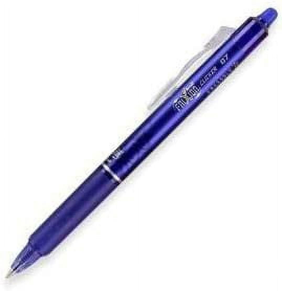 Pilot Frixion Clicker Retractable Erasable Blue Gel Ink Pens, 3 Pens with 2 Packs of Refills Original version