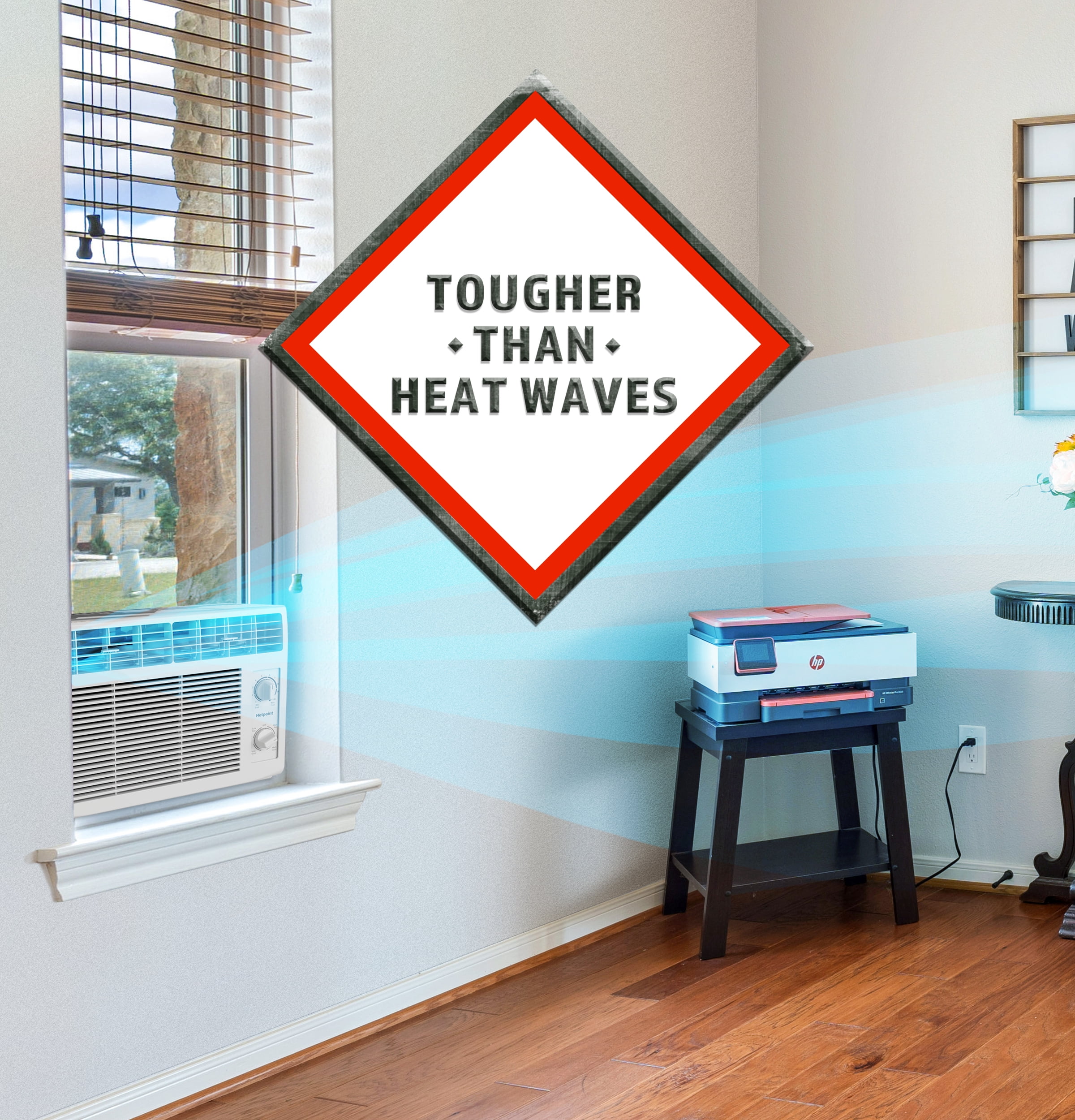 Walmart Exclusive Hotpoint® 5000 BTU, 115V Mechanical Window Air Conditioner, Covers 150 sq. ft.