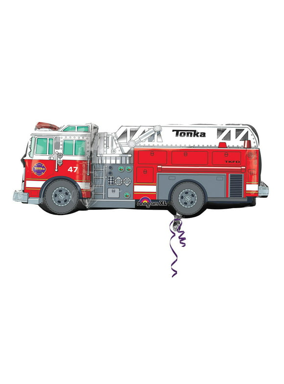 Tonka Fire Truck Supershape Foil Mylar Balloon (1ct)