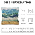 thumbnail image 5 of Orinice Trees Mountains Field Graphic Decorative Throw Pillow Cover for Home Couch Living Room Bed Sofa Zipper Closure 20x20in, 5 of 5