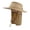 Khaki, variant on UPF 50 Wide Brim Bucket Hat, With Neck Flap Breathable Fishing Design, Summer Sun Protection Men Women Cap, Hat for Men Women Fishing Hiking Camping Summer