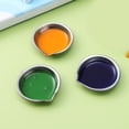 thumbnail image 2 of Shisuyan Plateau de Peinture Métal Argent 6 Pcs 2 Po Rond Acier Inoxydable, 2 of 8