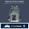 thumbnail image 5 of FORMRS Unisex School Backpack 17" Student Travel Bag with Laptop Compartment, Black Cat Umbrella, 5 of 7