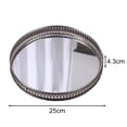 thumbnail image 1 of Mosiee European Glass Metal Storage Tray Gold Decor Luxury Home Decor Jewelry Display Living Room Mirror Glass Tea Tray Table Storage, 1 of 6