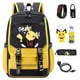 thumbnail image 2 of 1 Anime Pikachu Schoolbag Hombres Mujeres Mochila De Los Niños De La Moda Estudiantes Escuela Primaria Secundaria, 2 of 4
