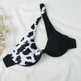 thumbnail image 4 of Babysbule Swimsuits for Women Clearance Ladies Women's Sexy Bathing Suit Split Cow Pattern Printed Bikini Swimsuit, 4 of 9