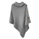 thumbnail image 4 of Suéter de cuello alto de moda de otoño para mujer, suéter de cuello alto con botones irregulares de manga larga, suéter informal, blusa, suéter para mujer, 4 of 5