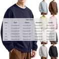 thumbnail image 3 of Men's Crew Neck Pullover Sweatshirt, Loose Fit Long Sleeve Casual Street Hip Hop Top for Spring Fall Daily Outfits, 3 of 5