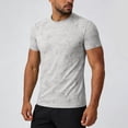 thumbnail image 2 of Leey-World Men's T Shirts Men's Short Sleeve Henley Shirts Casual Color Block T-Shirts Button Henley Tee(Beige,L), 2 of 7