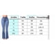 thumbnail image 2 of Pantalones vaqueros de mujer, de cintura alta, con pierna ancha, acampanados, elásticos, estilo boyfriend, informales, XXL, 2 of 5