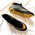thumbnail image 6 of Men's Soccer Cleats High-Top Unisex Football Boots with Golden Soled Spikes for Outdoor and Indoor Training and Athletic Performance, 6 of 6