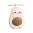 thumbnail image 1 of Mini Portable USB Rechargeable HandHeld Air Conditioner Summer Cooler Fan,Batteries Powered Portable Mini Soft Handheld Cute(Pink round eyes), 1 of 3
