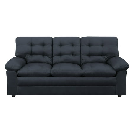 Mainstays Buchannan Sofa Black Microfiber