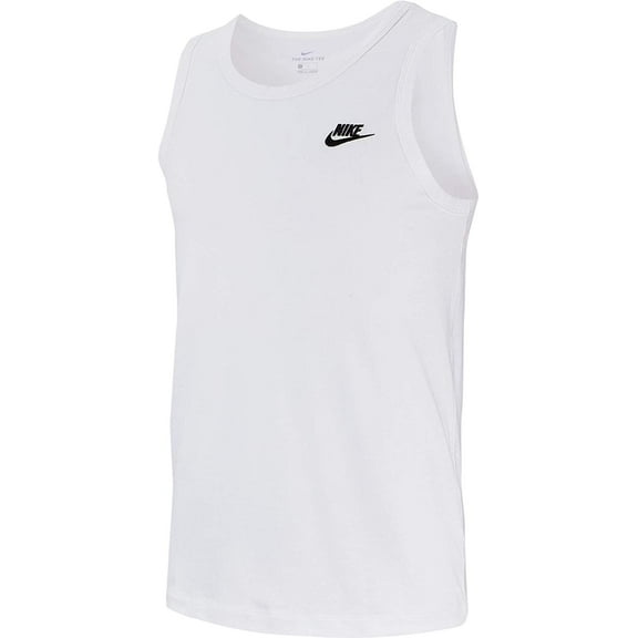 Nike Mens Sports Wear Club - Tank Mens BQ1260-100 Size S White/Black