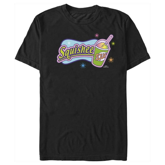 Men's The Simpsons Squishee Logo Graphic Tee Black Small