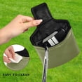 thumbnail image 4 of Haosy Olive Green Golf Mallet Putter Cover Strong Magnetic Leather Golf Club Headcover Closure, 4 of 7