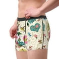 thumbnail image 4 of Disketp Bird Butterfly Rose Men'S Boxer Briefs,Soft And Breathable Cotton Underwear With Comfortflex Waistband, 4 of 9