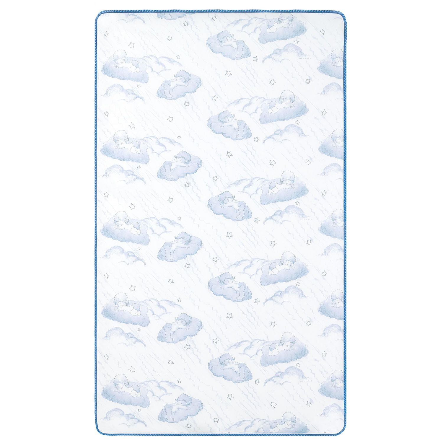 Dream On Me Twilight 5” 80 Coil Spring Crib and Toddler Bed Mattress In Blue
