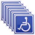 thumbnail image 2 of Disability Stickers 6 Sheets Vehicle Marking Square Design For Drivers Assorted Color Disabled Accessibility Marker, 2 of 5
