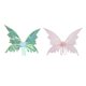 thumbnail image 1 of 2 piezas de disfraz de alas de hada para niñas, accesorio de fiesta para niños Verde Color Rosa, 1 of 9