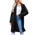 thumbnail image 3 of Women casual cardigan sweater front open casual knitted cardigan jacket, 3 of 4