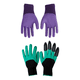 thumbnail image 1 of 2 Pares Guantes Protectores De Jardineras De Jardinería Malubero Morado y Verde, 1 of 5