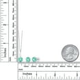 thumbnail image 3 of Gem Stone King 10K White Gold 6MM Round Blue Apatite Pendant Earrings Set for Women (2.45 Cttw, With 18 inch Chain), 3 of 3