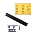 thumbnail image 2 of Xotic Tech Gold Aluminum License Plate Bumper Mount Bracket Holder for VW MK5 GTi MK6 EOS Golf GTi Audi TT, 2 of 5