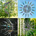 thumbnail image 6 of Shirem Magical Metal Windmill, Sherem Magical Metal Windmill, New Kinetic Metal Wind Spinners for Yard and Garden, Colorful, 3D Kinetic Wind Spinner Wind Catchers Sculpture (Chroma), 6 of 7