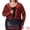 Red, variant on DARING DIVA Women's Plus Sequin Cardigan Glitter Shinny Long Sleeve Shrug 1X Gold
