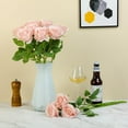 thumbnail image 4 of 12PC Black Roses Artificial Flowers Fake Roses Silk Realistic Roses Bouquet Flowers with Long Stems for Wedding Home Party Centerpieces Decorations, 4 of 5