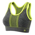 thumbnail image 4 of VBEWZET Women Racerback Sports Bra Breathable Mesh Comfort Stretchy Workout Athletic Brassiere Yellow M, 4 of 4