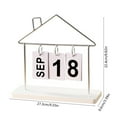 thumbnail image 3 of Tyidzon Calendrier de Table Réutilisable Calendrier Artisanat Décoration de Bureau Ornements en Fer Réutilisables, 3 of 6