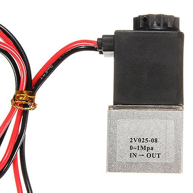 Válvula solenoide eléctrica cerrada de 1/4 pulgadas, 12 v, 2 vías, Lly