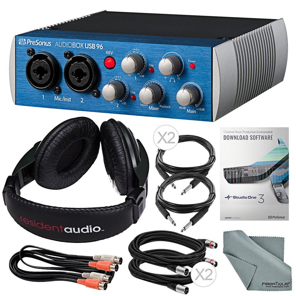 PreSonus AudioBox 96 USB 2.0 Audio Recording Interface and Accessory