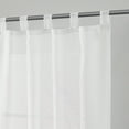 thumbnail image 4 of (3 pack) Mainstays Light Filtering Tab Top Curtain Panel Set, Set of 2, White, 37" W x 95” L, 4 of 6