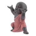 thumbnail image 1 of Estatua de monje pequeño, figura de monje, artesanía de cerámica creativa, adorno de monje, 1 of 6