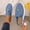 Blue, variant on Ladies' Metal-Decorated Loafers And Mules, Comfortable And Easy To Wear, Suitable for Daily Commuting, Cafe Casual, and Office Casual Looks
