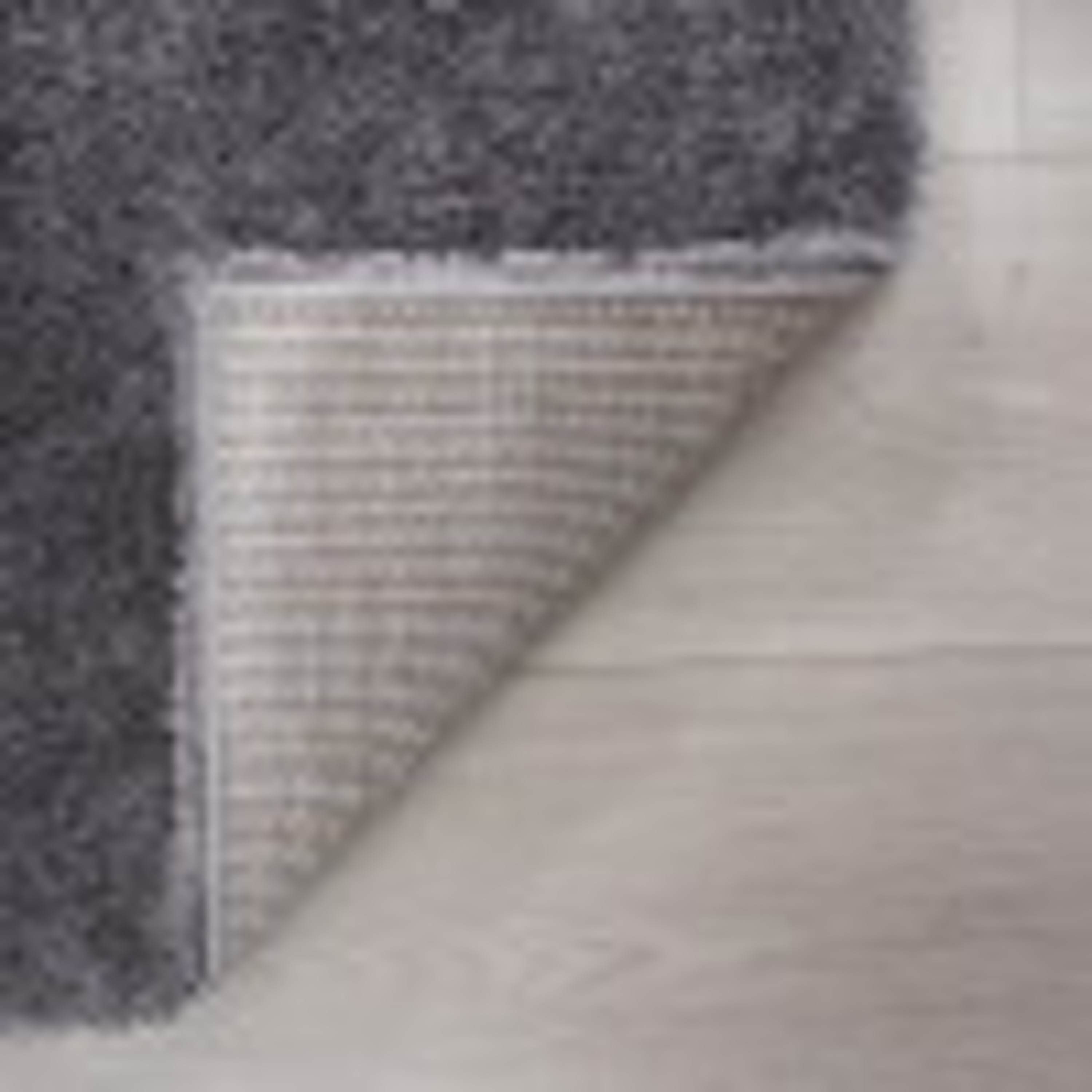 Shag 3x8 Area Rug Thick (2'7'' x 7'3'') Solid Gray Indoor Runner Easy to Clean