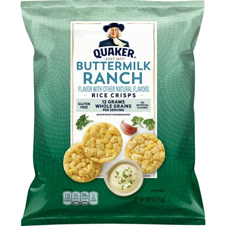 Quaker Rice Crisps, Buttermilk Ranch, 6.06 Oz.