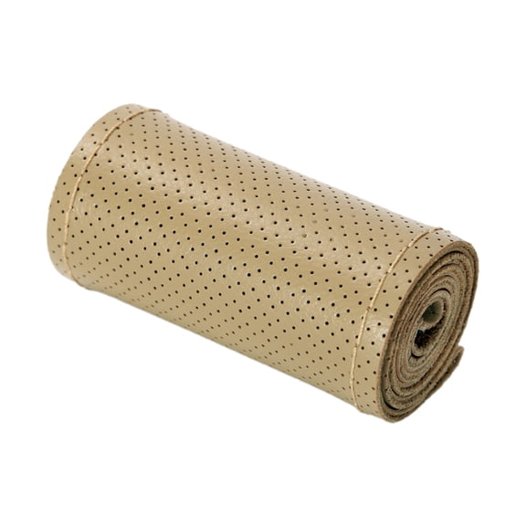 Car Steering Wheel On Wrap Cover Sewing Leather Cover Breathable Soft Anti-Slip for 14.1inch Steering Wheels